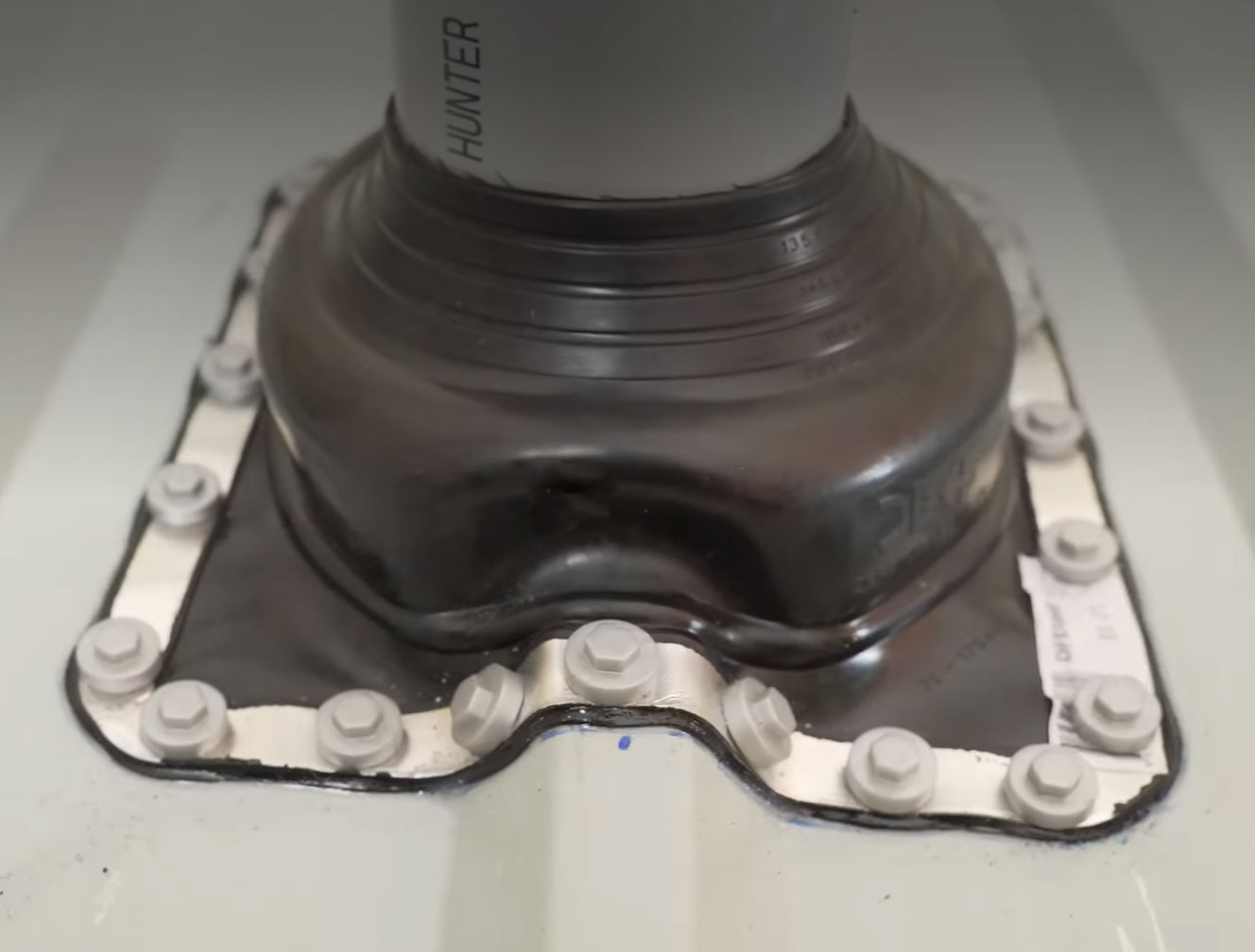 The multi-application roof flashing is a highly durable EPDM
