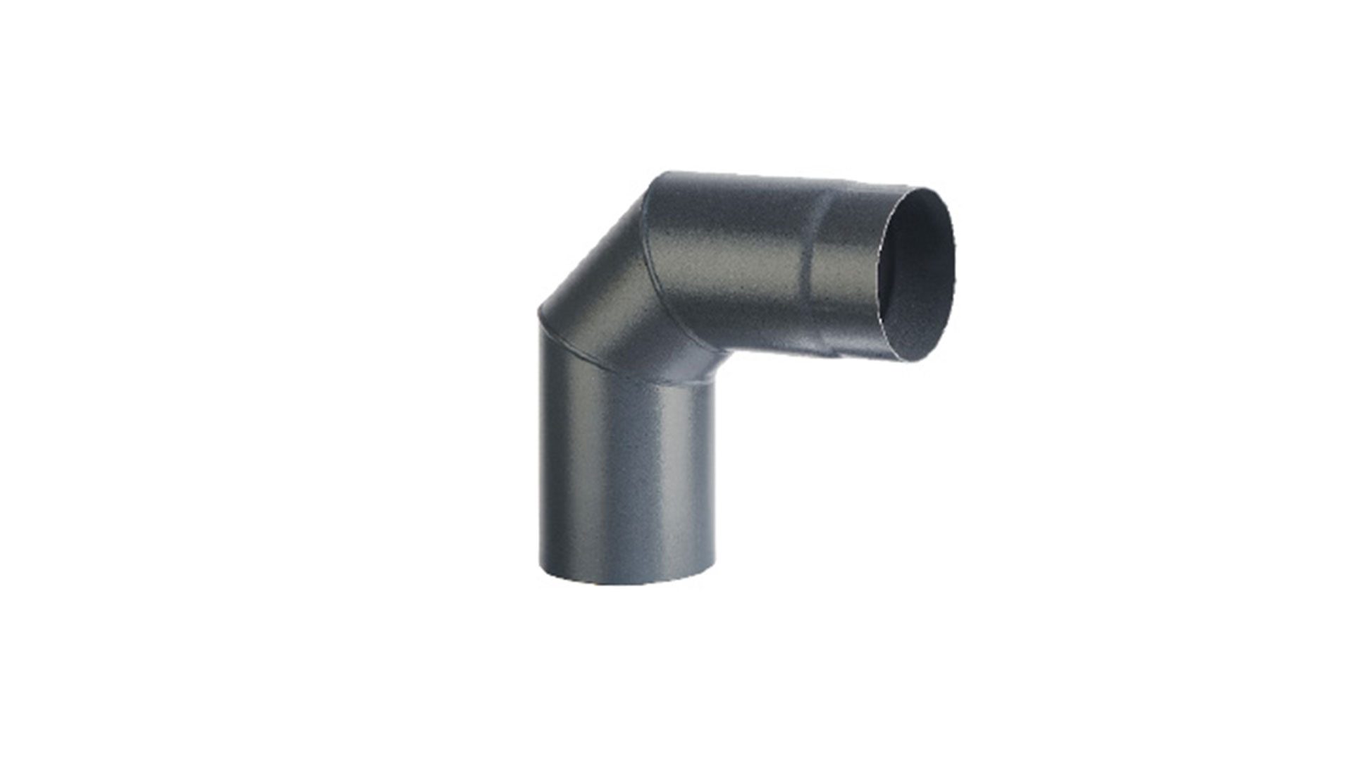 90° Matt Black Enamelled Elbow