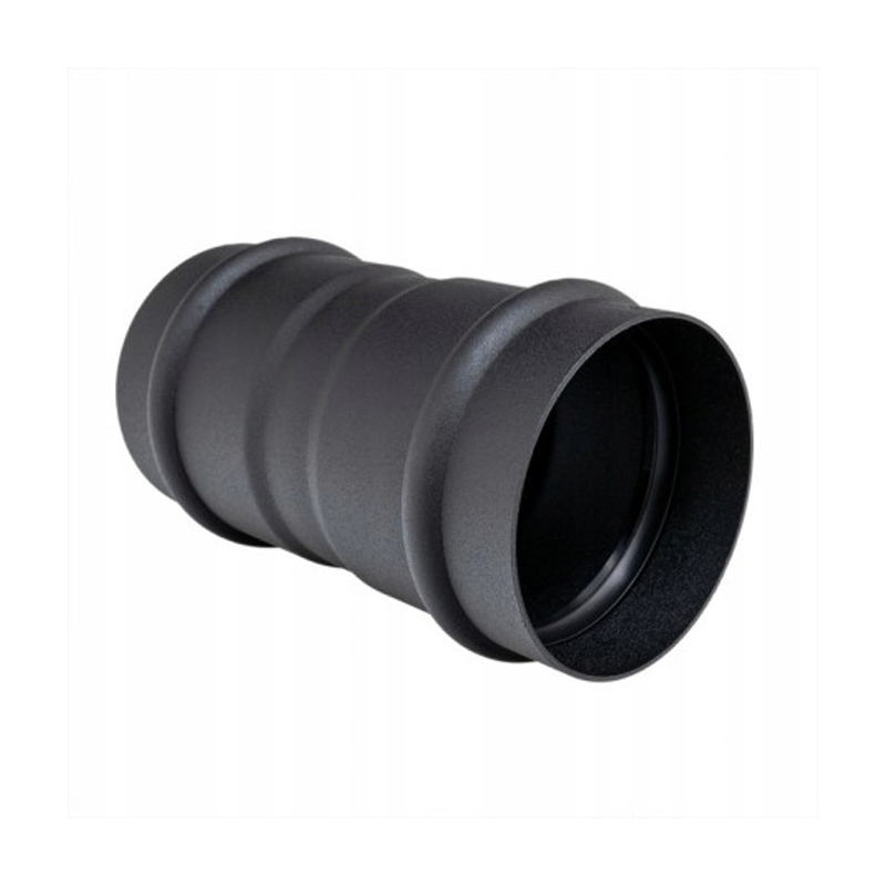 Pellet Stove Female Connector 80 Matt Black